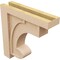 Ekena Millwork 5"W x 20"D x 20"H Thin Alma Rough Cedar Woodgrain TimberThane Corbel, Primed Tan CORUR05X20X20ALMRCPR - alternate 5